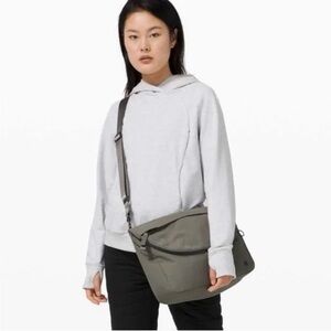 NWT Lululemon All Night Festival Bag *Large in Grey Sage 10L Crossbody LOVE IT!